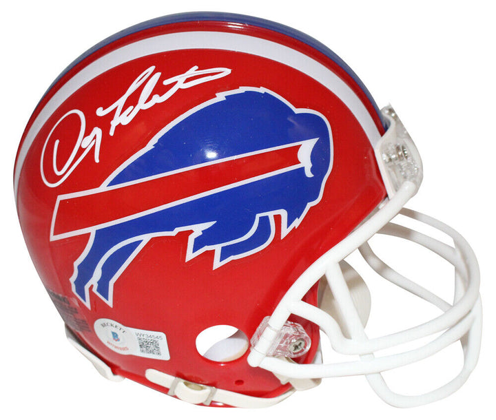 Doug Flutie Autographed Buffalo Bills VSR4 TB Mini Helmet Beckett 40641 Image 1