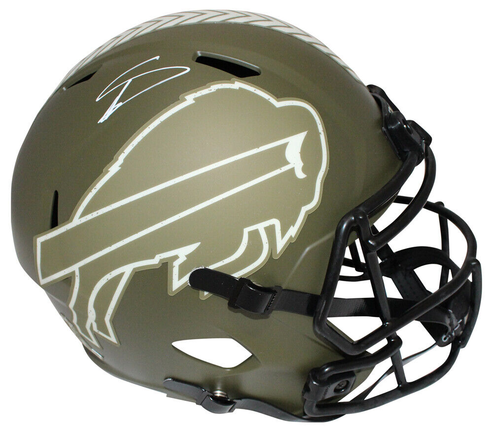 Stefon Diggs Autographed/Signed Buffalo Bills F/S Salute Helmet BAS 40102 Image 1