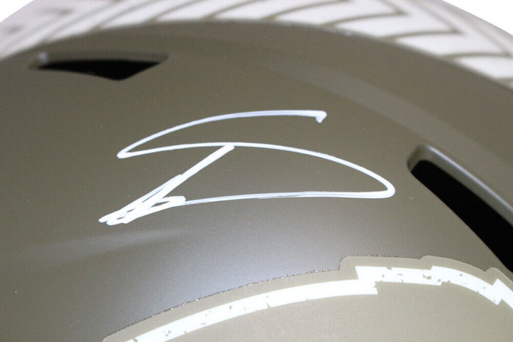 Stefon Diggs Autographed/Signed Buffalo Bills F/S Salute Helmet BAS 40102 Image 2