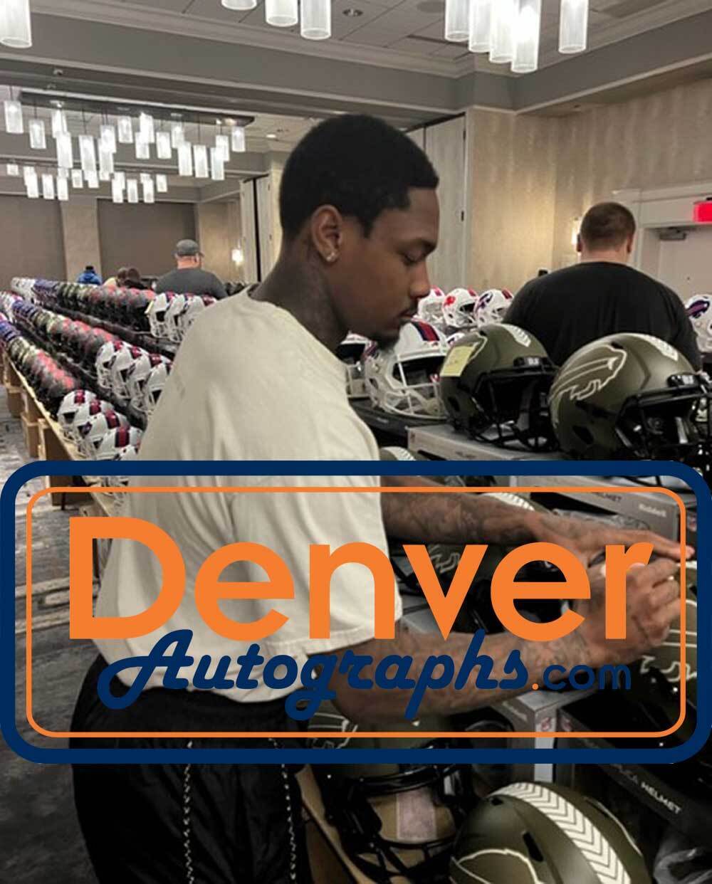 Stefon Diggs Autographed/Signed Buffalo Bills F/S Salute Helmet BAS 40102 Image 5