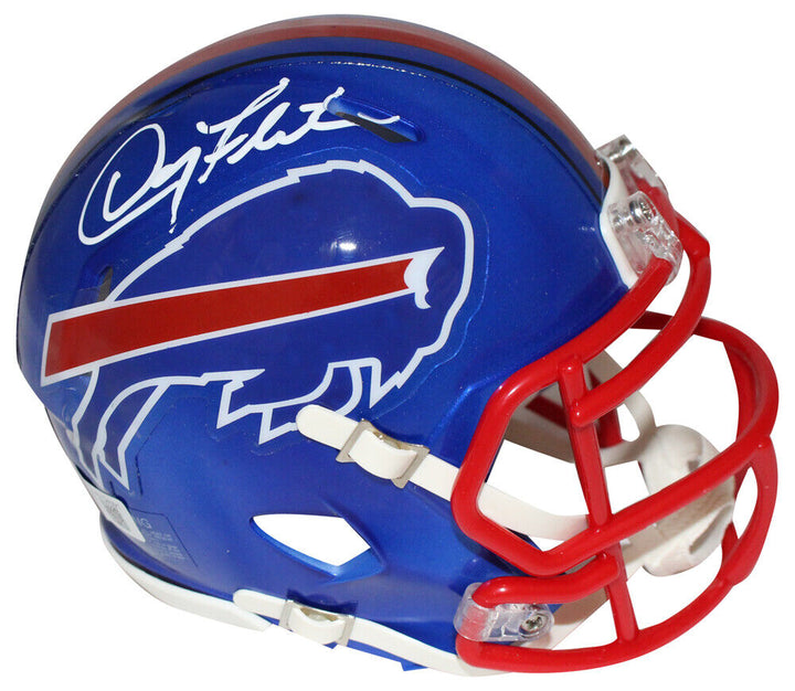 Doug Flutie Autographed Buffalo Bills Flash Mini Helmet Beckett 40644 Image 1