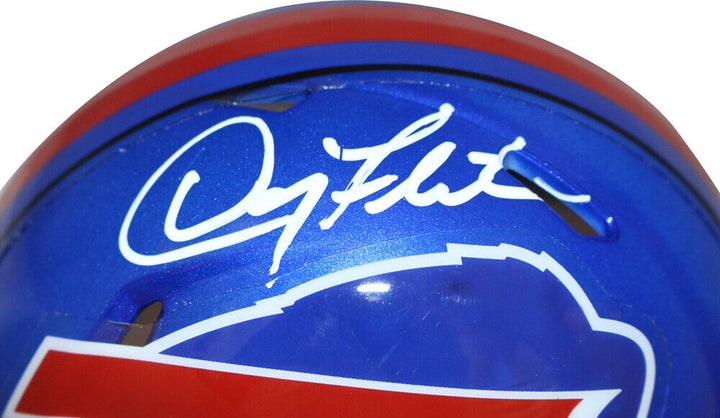 Doug Flutie Autographed Buffalo Bills Flash Mini Helmet Beckett 40644 Image 2