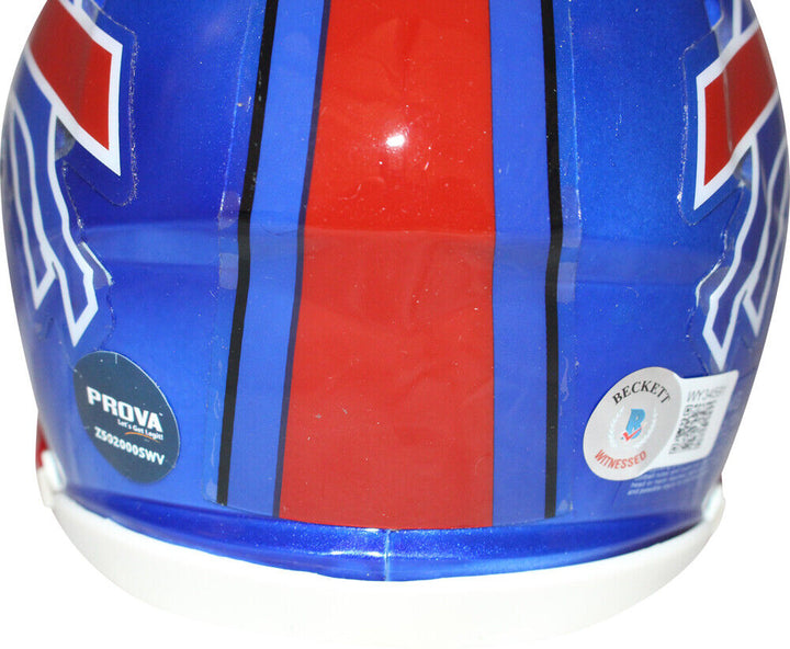Doug Flutie Autographed Buffalo Bills Flash Mini Helmet Beckett 40644 Image 3