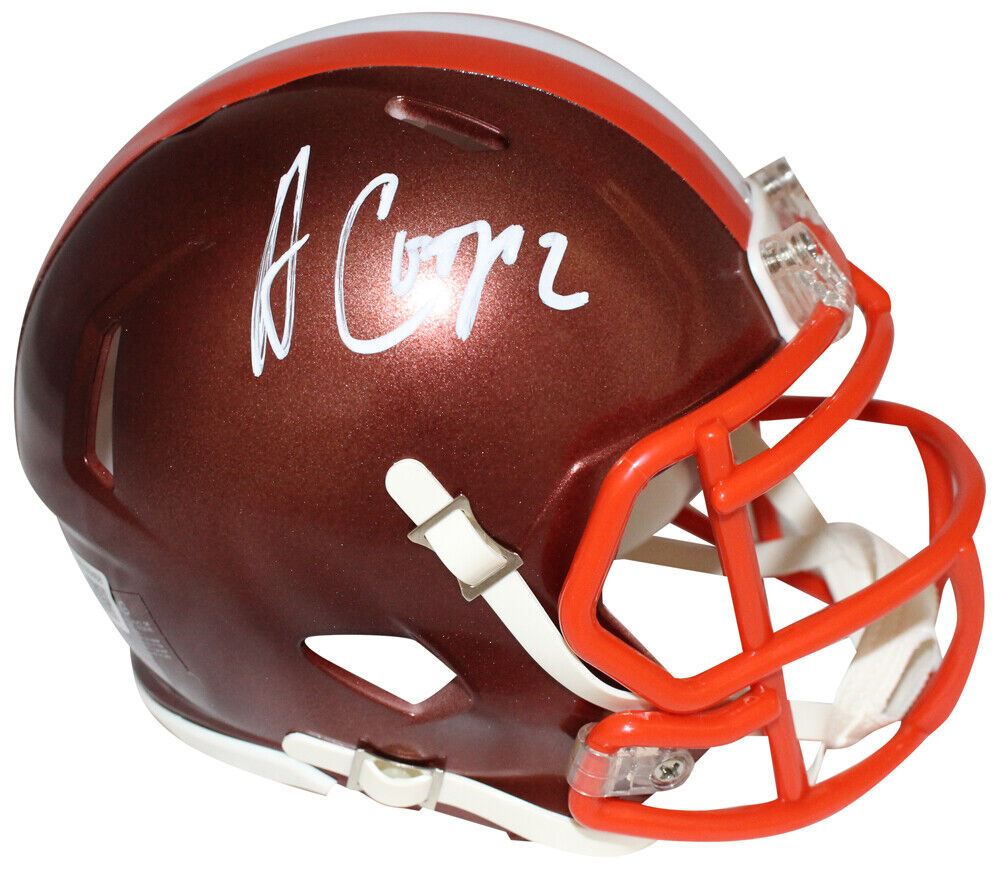 Amari Cooper Signed Cleveland Browns Flash Mini Helmet Beckett 40638 Image 1