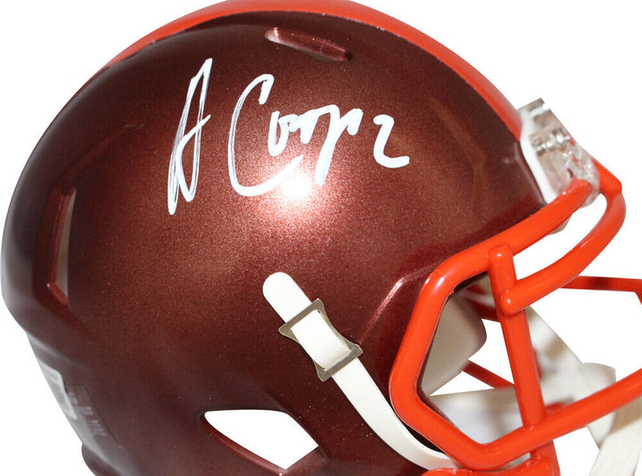 Amari Cooper Signed Cleveland Browns Flash Mini Helmet Beckett 40638 Image 2