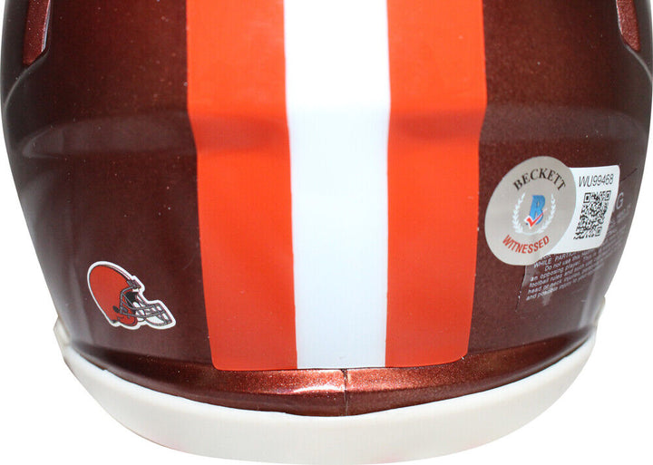 Amari Cooper Signed Cleveland Browns Flash Mini Helmet Beckett 40638 Image 3