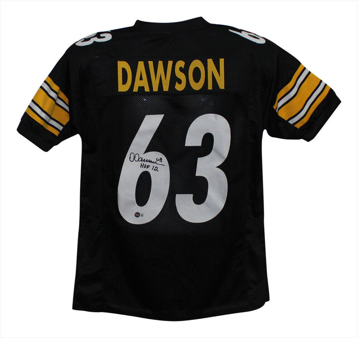 Dermontti Dawson Autographed/Signed Pro Style Black XL Jersey HOF BAS 33194 Image 1