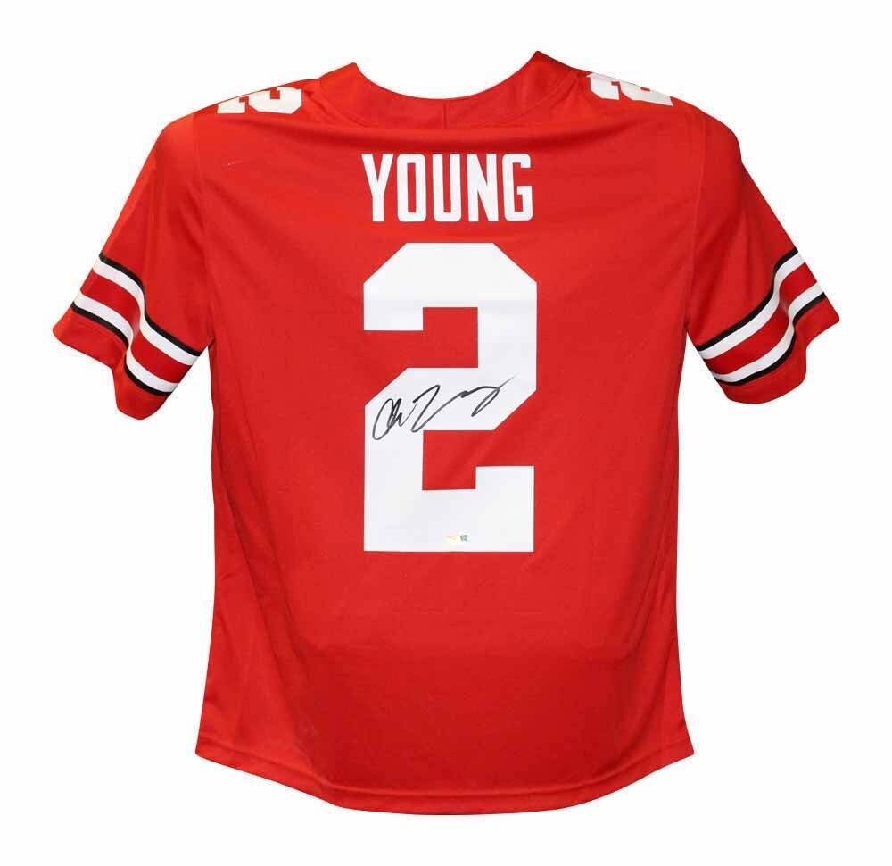 Chase Young Autographed/Signed Ohio State Buckeyes Nike L Jersey FAN 40318 Image 1