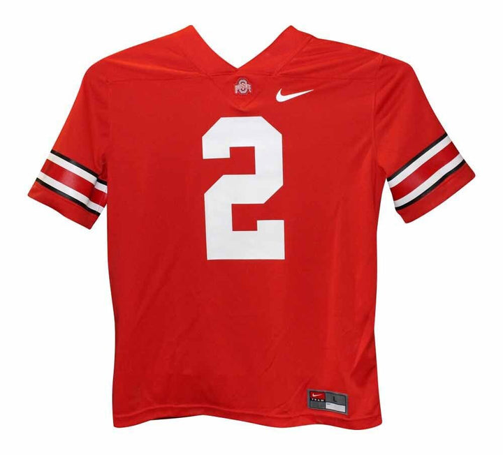 Chase Young Autographed/Signed Ohio State Buckeyes Nike L Jersey FAN 40318 Image 3