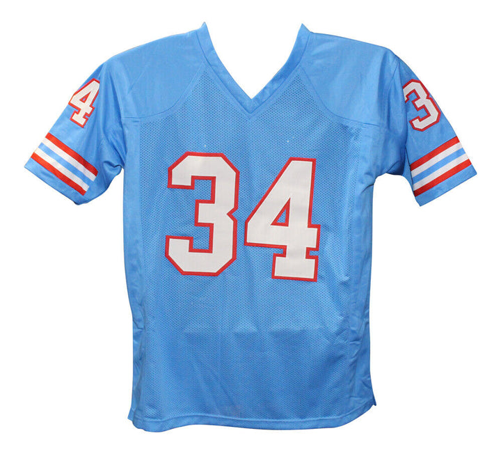 Earl Campbell Autographed/Signed Pro Style Blue Jersey BAS 40094 Image 3