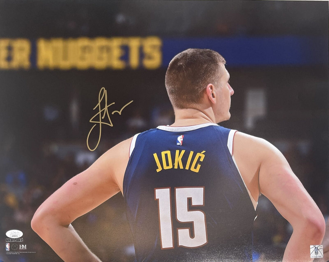 Nikola Jokic Autographed/Signed Denver Nuggets 16x20 Photo JSA 40562 Image 1