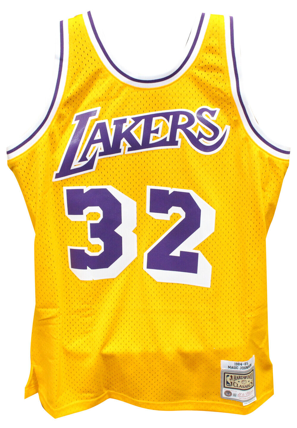 Magic Johnson Signed Swingman Los Angeles Lakers M&N Jersey Beckett 40851 Image 3