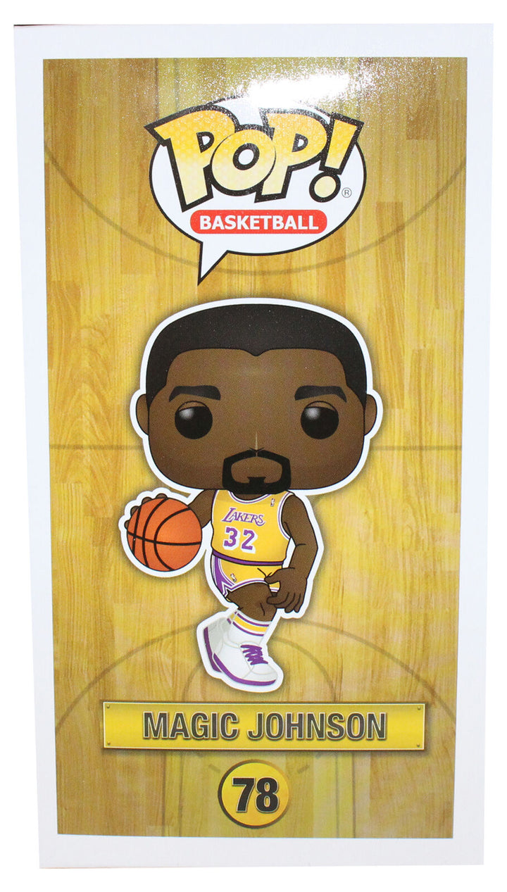 Magic Johnson Signed LA Lakers Funko Pop! #78 w/Soft Protector Beckett 40863 Image 3