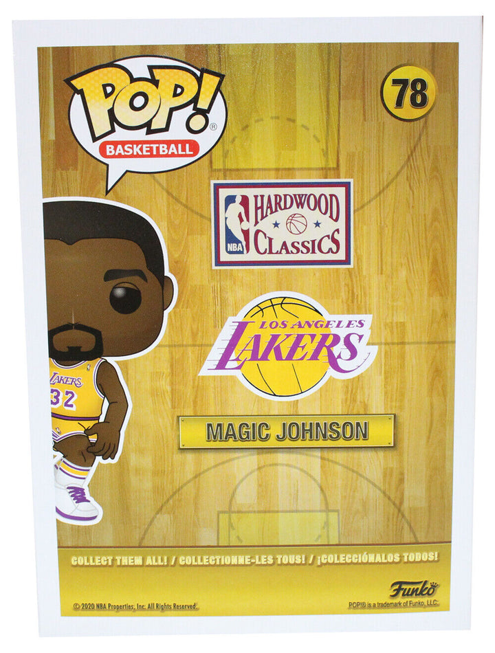 Magic Johnson Signed LA Lakers Funko Pop! #78 w/Soft Protector Beckett 40863 Image 4