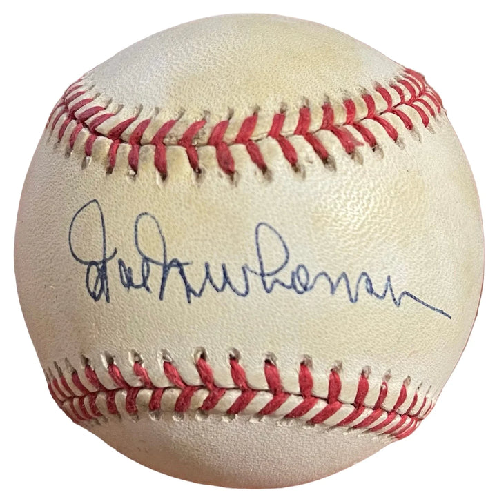 Hal Newhouser Autographed Official American League Baseball Image 1