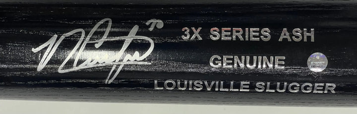 Michael Conforto Signed Louisville Slugger Black Baseball Bat (Steiner) Image 2