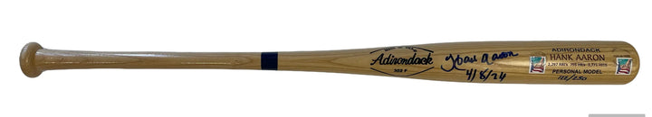 Hank Aaron Autographed Adirondack Bat #122/250 (JSA) Image 1