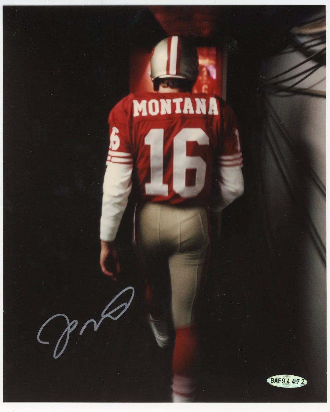 Joe Montana Autographed 8x10 Photo (Upper Deck) Image 1