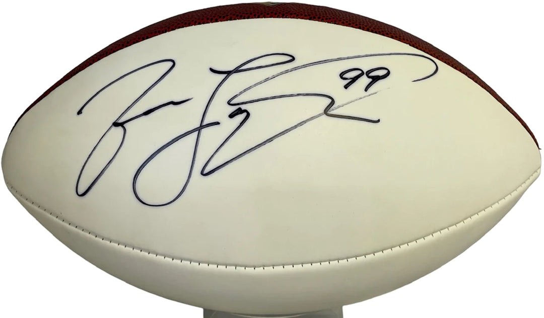 Jason Taylor Autographed Official White Panel Football Image 1