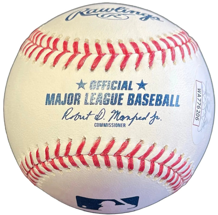 Grant Fuhr "HOF 03" Autographed Official Major League Baseball (JSA) Image 2