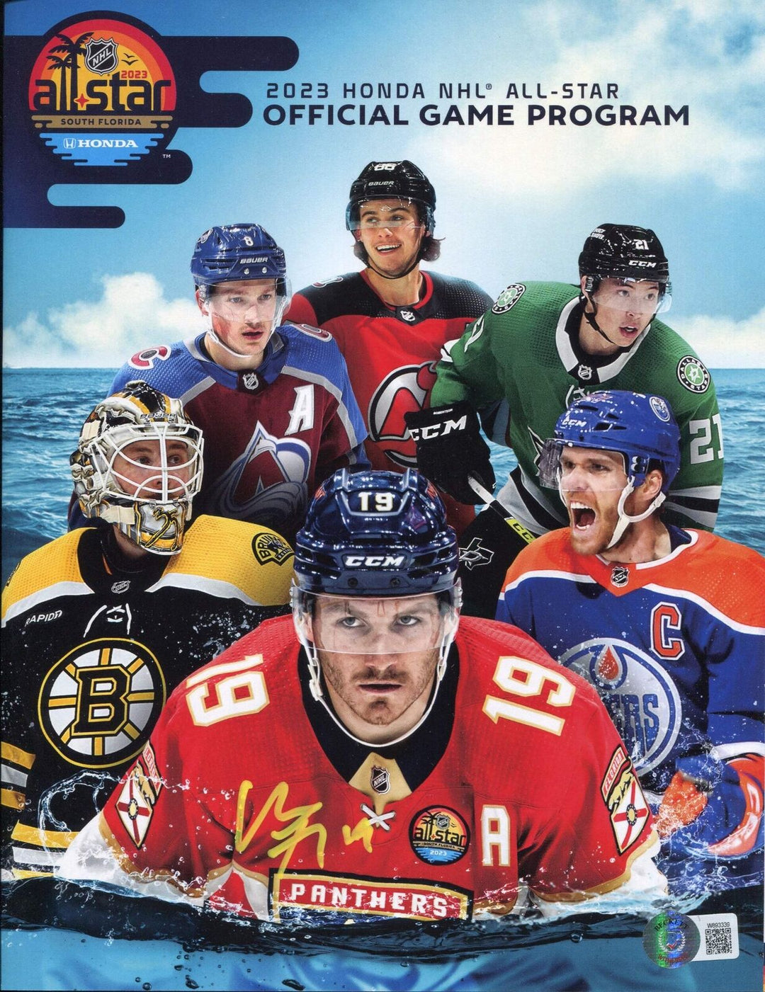 Matthew Tkachuk Autographed 2023 NHL All Star Game Official Program (BAS) Image 1