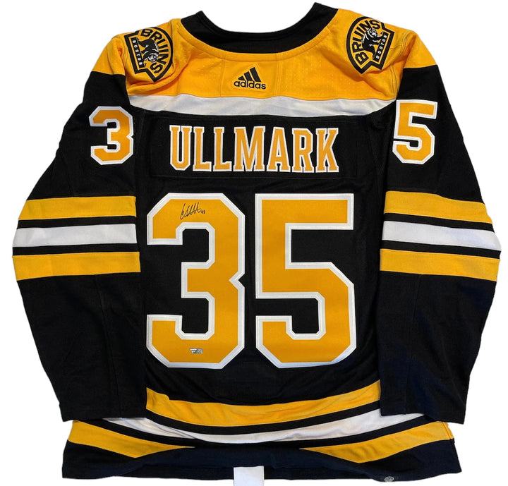 Linus Ullmark Autographed Boston Bruins Jersey (Fanatics) Image 1