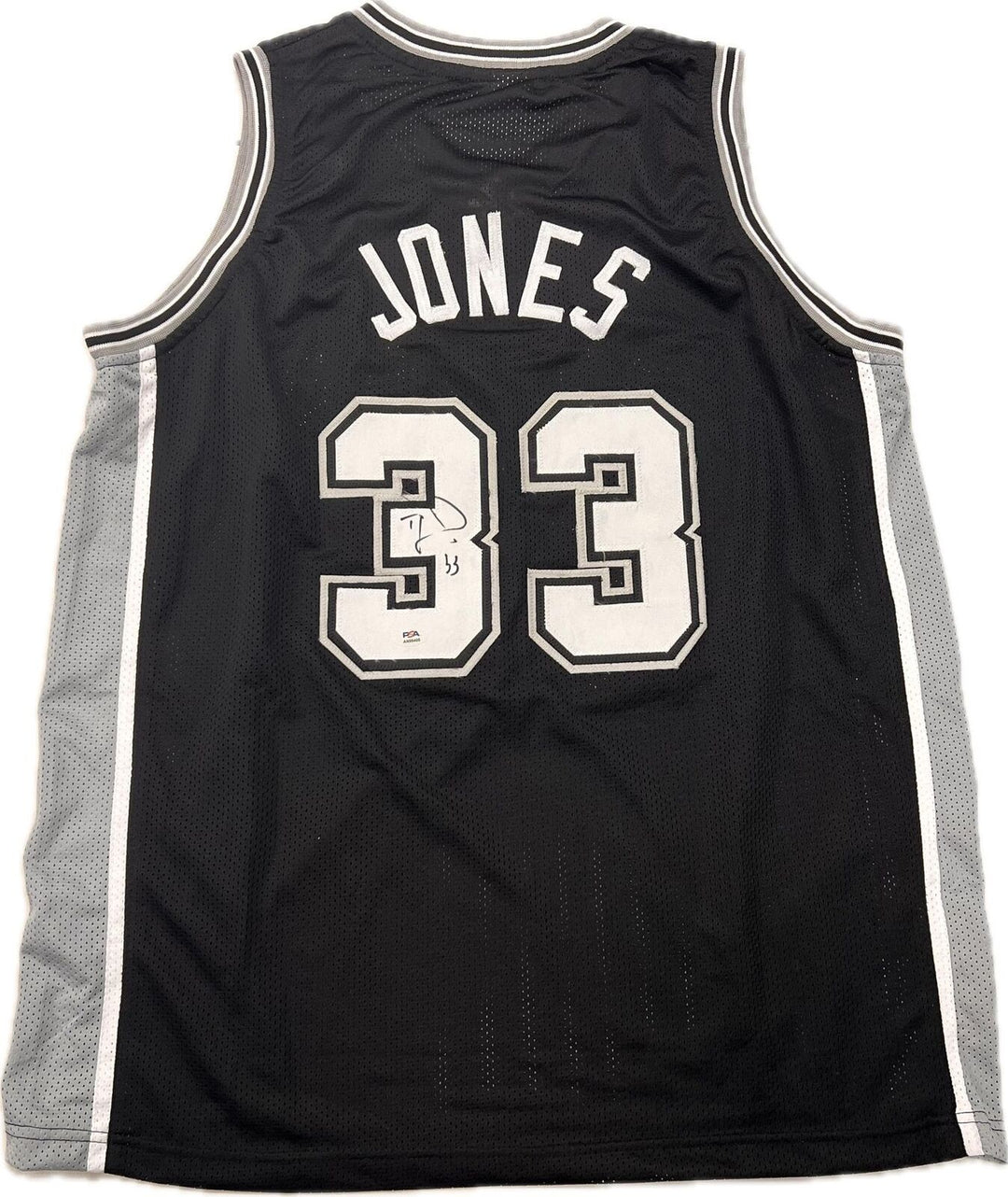 TRE JONES signed jersey PSA/DNA San Antonio Spurs Autographed Image 1