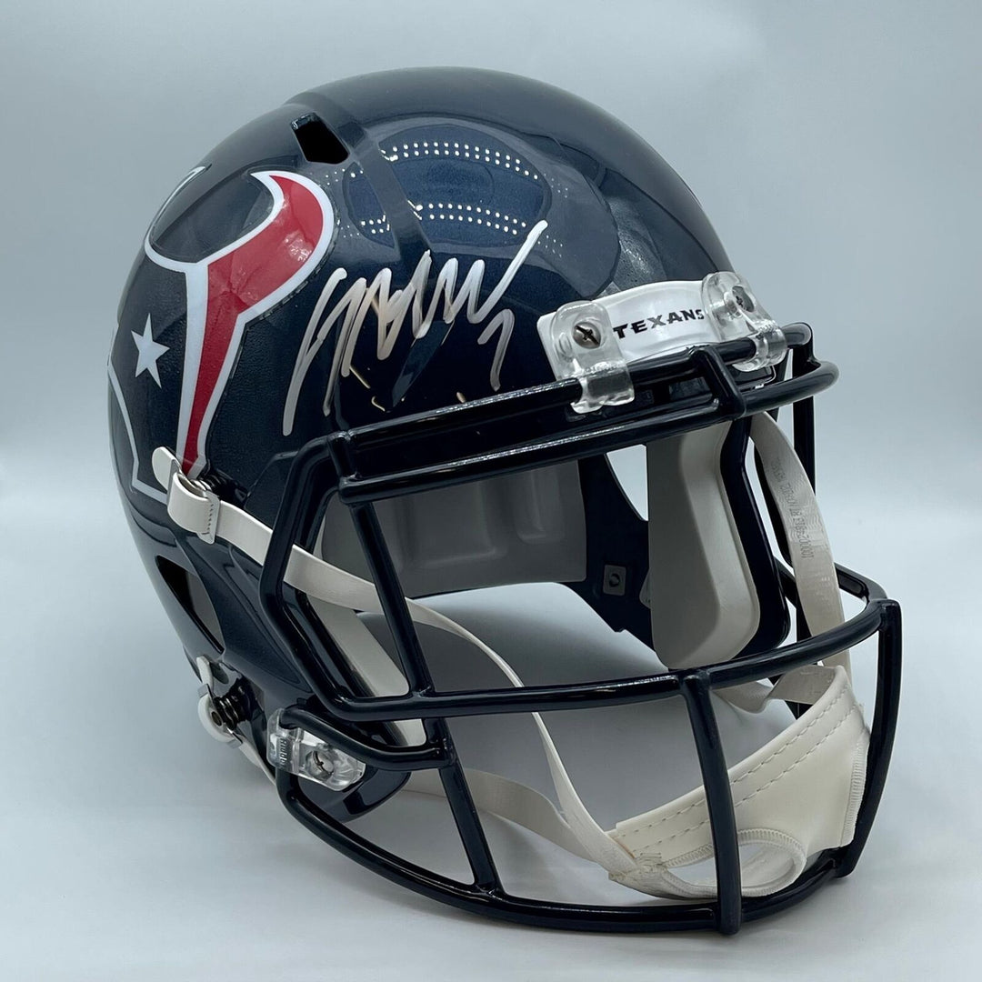 CJ Stroud Signed Full Size Speed Replica Helmet PSA/DNA Fanatics Texans Autograp Image 1