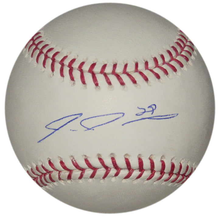 IKE DAVIS SIGNED OFFICIAL MLB BASEBALL w /MLB HOLO A's METS YANKEES PIRATES AUTO Image 1