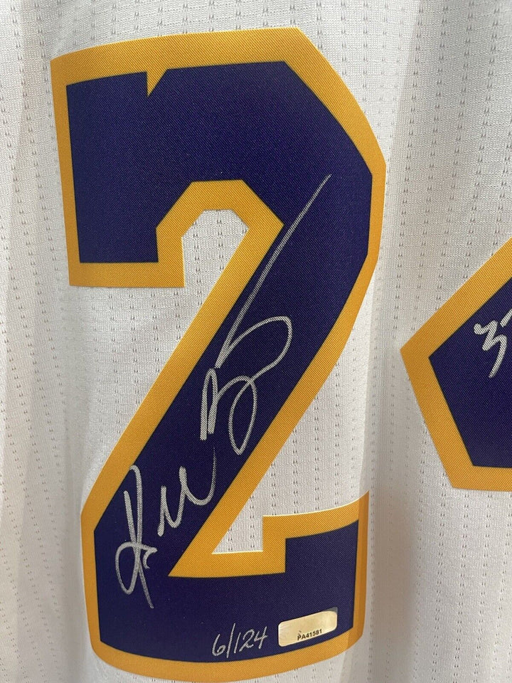 Kobe Bryant Signed Adidas Lakers Jersey Career Points Auto LE /124 Panini Coa Image 3