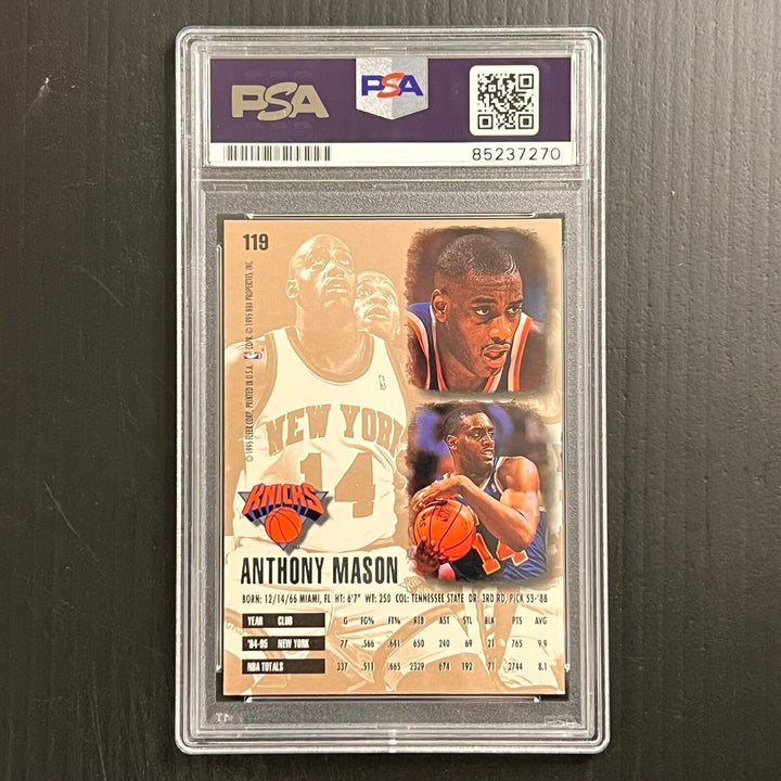 1995-96 Fleer Ultra #119 Anthony Mason Signed AUTO PSA Slabbed Knicks Image 2
