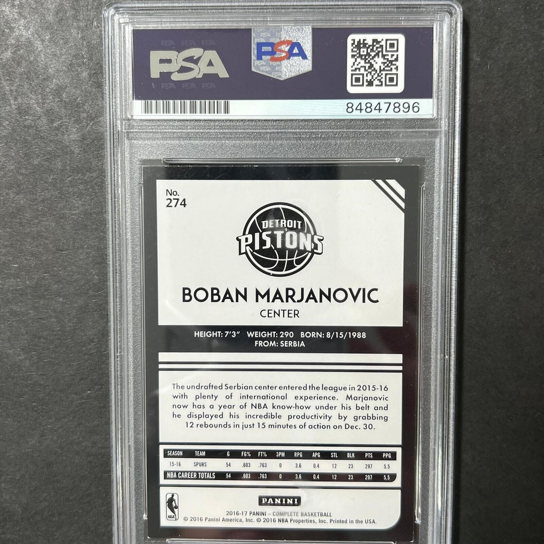 2016-17 Panini Complete #274 Boban Marjanovic signed Auto Card PSA/DNA Slabbed P Image 2