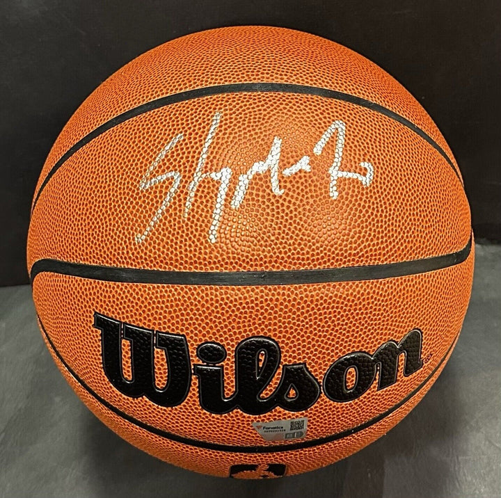 Carmelo Anthony Signed Wilson Authentic I/O Ball Knicks Stay Melo Auto Fanatics Image 1