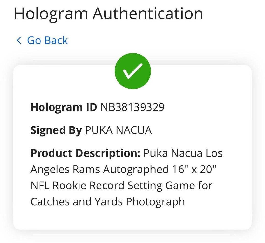 Puka Nacua Signed 16x20 Framed Photo Rams Rookie Record Autograph Fanatics COA Image 5