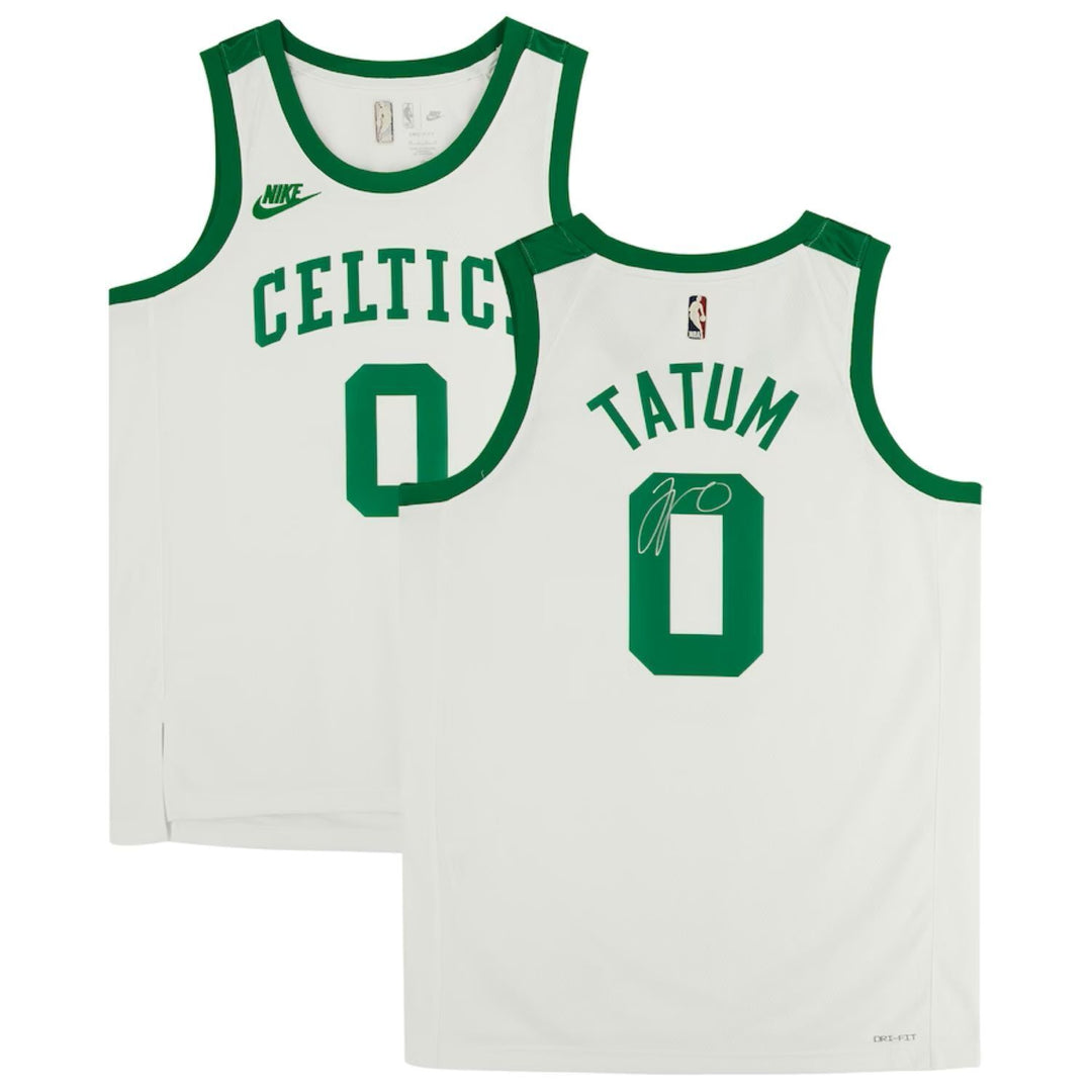 Jayson Tatum Signed Boston Celtics White Nike Year 0 Swingman Jersey Fanatics Image 1