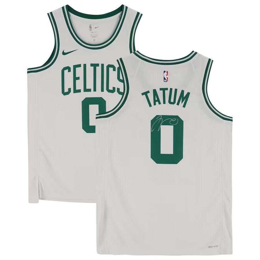 Jayson Tatum Signed Boston Celtics 2022/23 White Nike Swingman Jersey Image 1