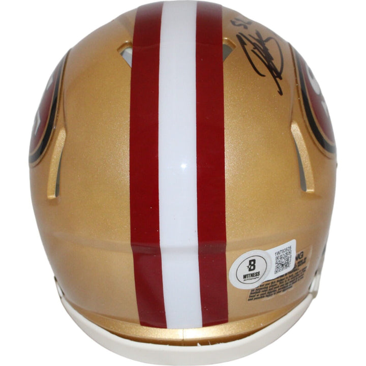 Patrick Willis Signed San Francisco 49ers Mini Helmet HOF Beckett 44115 Image 3