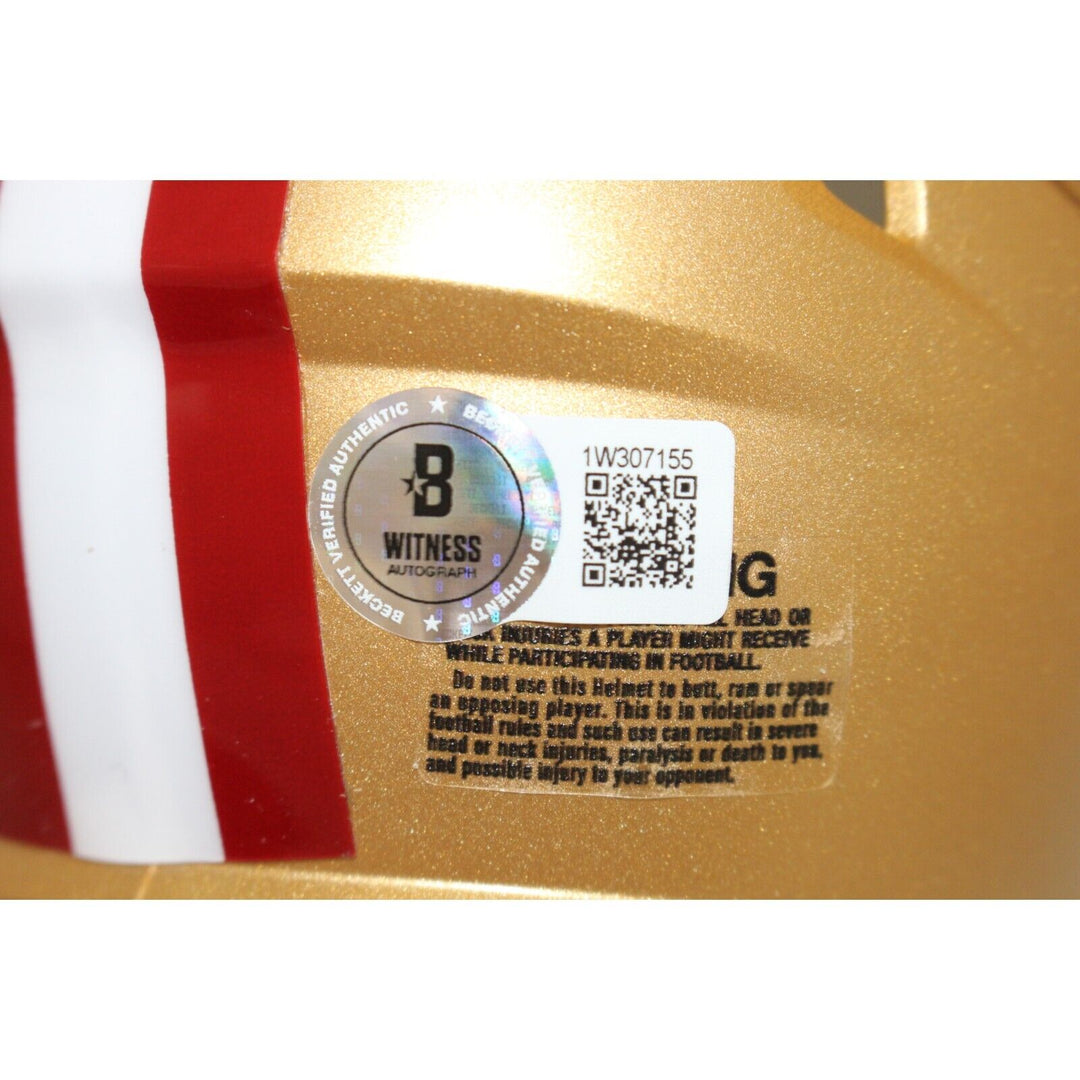 Patrick Willis Signed San Francisco 49ers TB Mini Helmet HOF Beckett 43670 Image 4