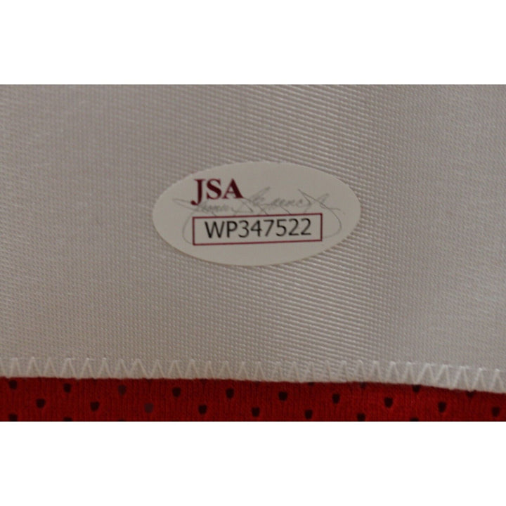 John Brodie Autographed/Signed Pro Style Red Jersey JSA 44091 Image 3