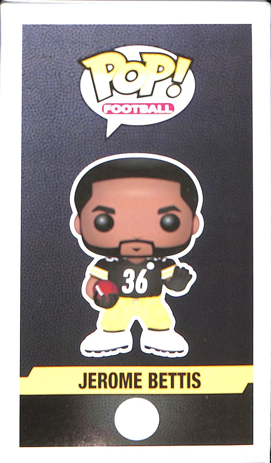 Jerome Bettis Signed Pittsburgh Steelers Funko Pop! #117 Beckett 42564 Image 4