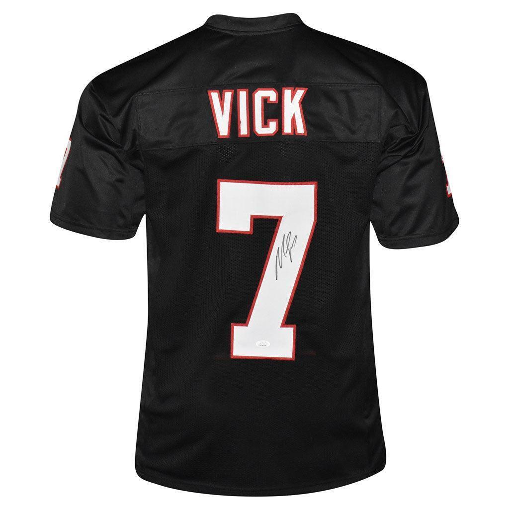 Michael Vick Signed Atlanta Pro Black Football Jersey (Beckett) Image 1