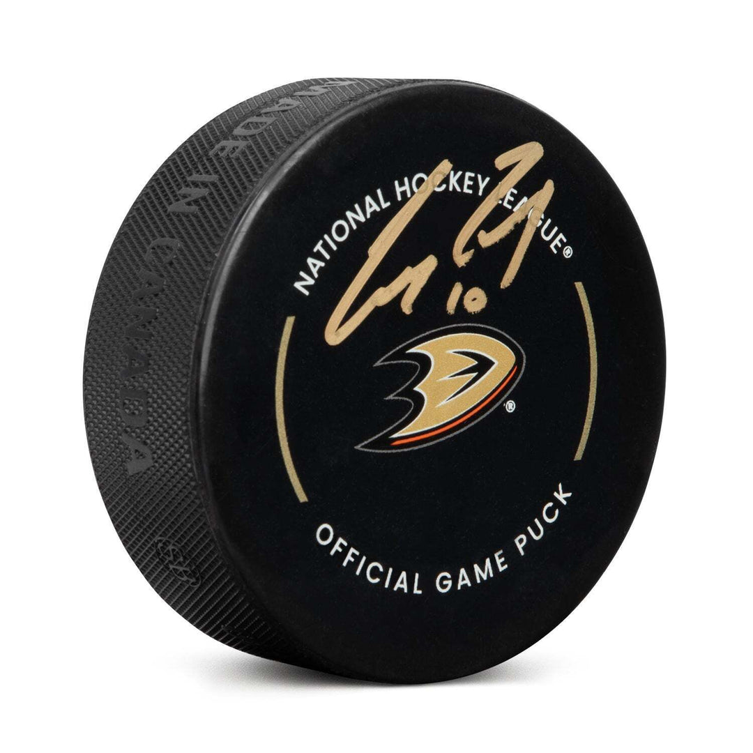 Corey Perry Signed Anaheim Ducks Official Game Puck Image 1