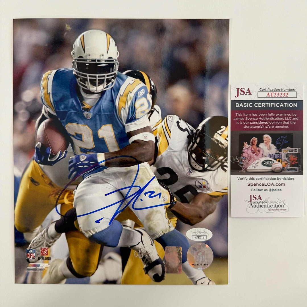 Autographed/Signed LaDainian Tomlinson San Diego Chargers 8x10 Photo JSA COA Image 1