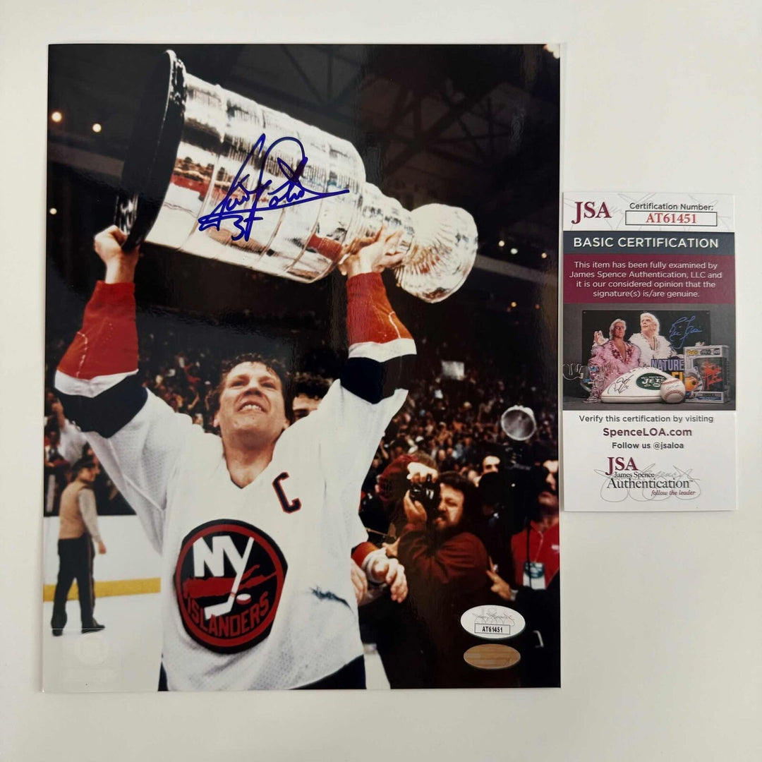 Autographed/Signed Denis Potvin New York Islanders 8x10 Hockey Photo JSA COA Image 1
