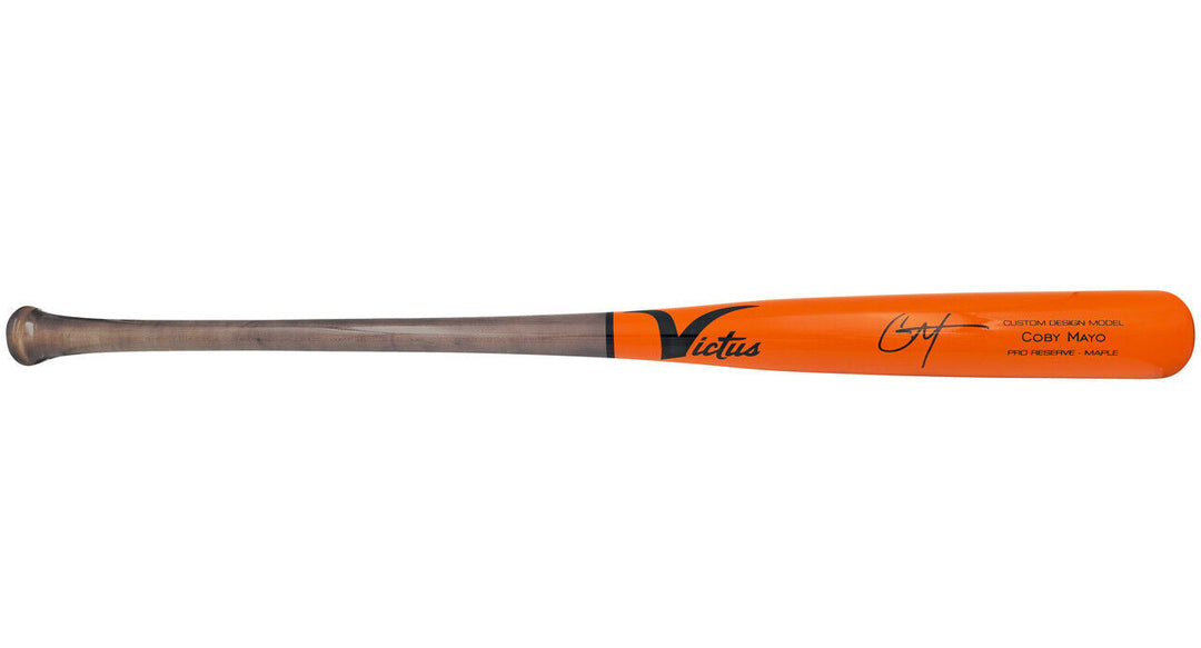Coby Mayo Baltimore Orioles Signed Victus Player Model Baseball Bat BAS Image 1