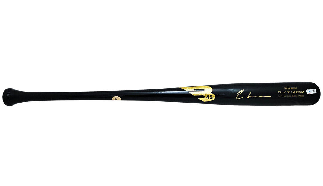 Elly De La Cruz Reds Signed B45 Player Model Baseball Bat BAS Image 1