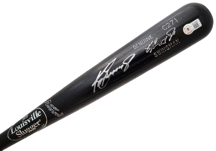 Ken Griffey Jr Mariners Signed Louisville Slugger Swingman Game Model Bat BAS Image 2