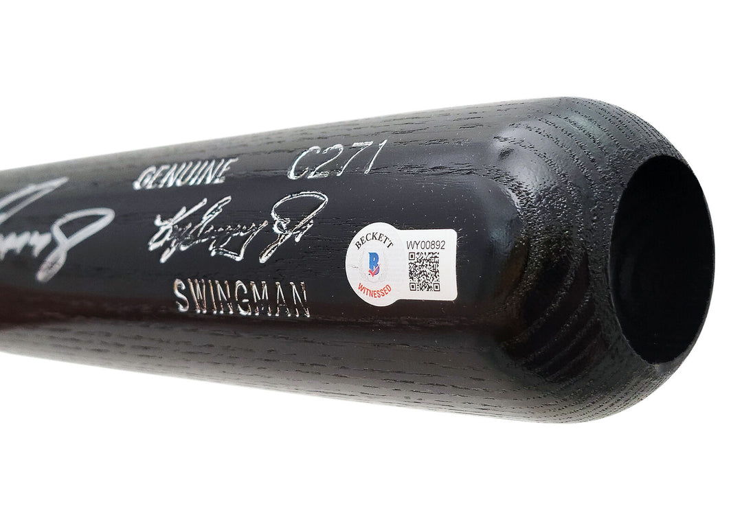 Ken Griffey Jr Mariners Signed Louisville Slugger Swingman Game Model Bat BAS Image 3