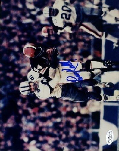 Lee Roy Kelly Browns Signed Jsa Cert Sticker 8x10 Photo Autographauthentic  Image 1