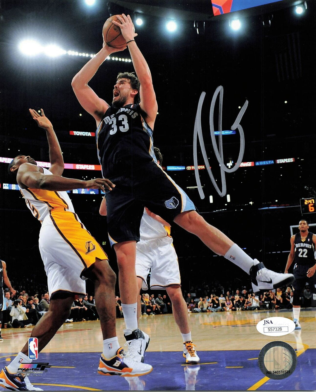 Marc Gasol signed 8x10 photo JSA Memphis Grizzlies Autographed Image 1